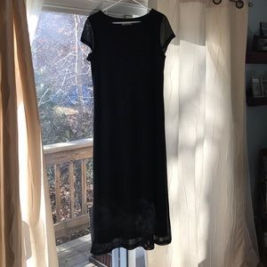 Women’s black maxi dress with pretty beaded detail